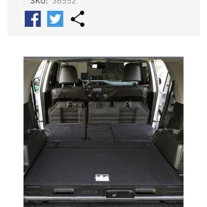 Canvas Back Gray Cargo Liner For Toyota 4Runner